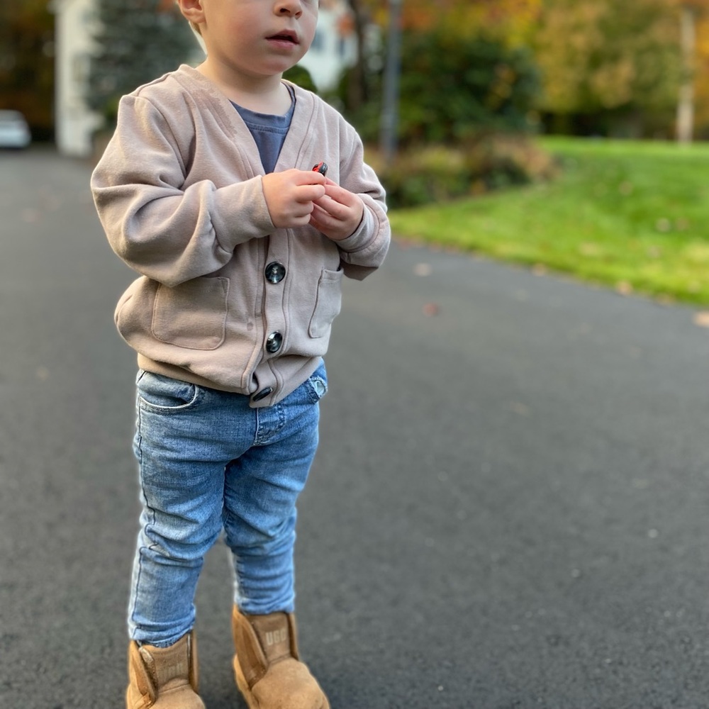 Little Bipsy Taupe Cardigan